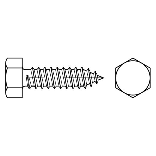 ISO 1479 Sechskant-Blechschrauben mit Spitze | C 2,9 x 25 | 1000 Stück