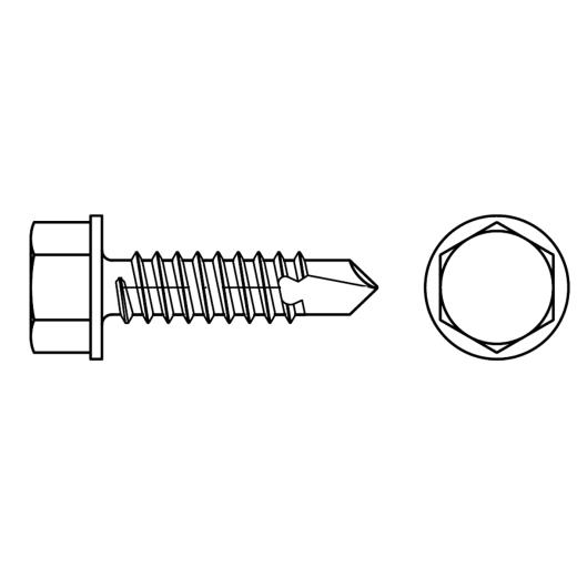 DIN 7504 Bohrschrauben, mit Blechschrauben-Gewinde |  K 5,5 x 60 | 250 Stück