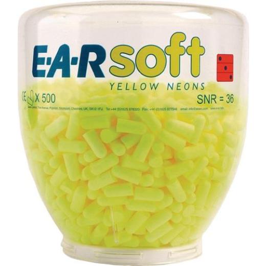 Gehörschutzstöpsel E-A-RSoft™ Yellow Neons Refill SNR 36 dB 500 PA/Dispenser