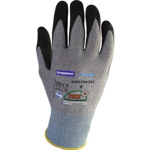 Handschuhe Flex N Gr.9 grau/schwarz EN 388 Kat.II PROMAT | 12 Stück