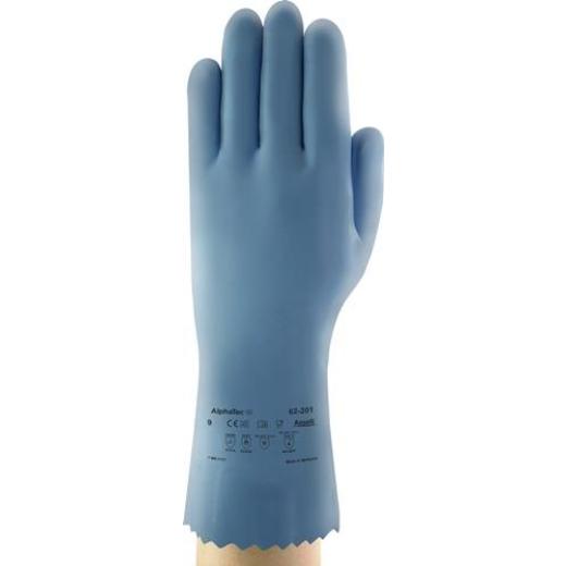 Chemiehandschuh AlphaTec® 62-201 Gr.9 blau EN 388,EN 374,EN 407 PSA III ANSELL | 12 Stück