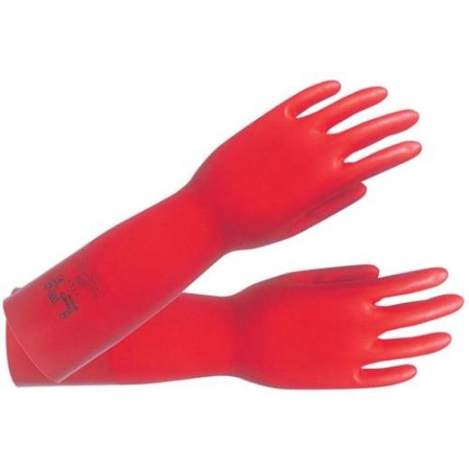 Chemiehandschuh AlphaTec Sol-Vex 37-900 Gr.10 rot EN 388,EN 374,ISO 9001 | 12 Stück