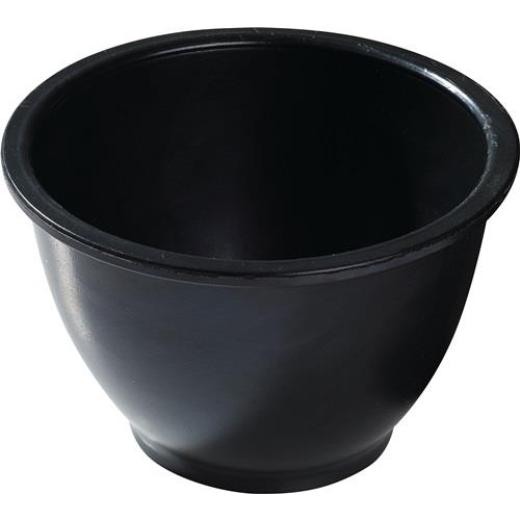 Gipsbecher H.90mm D.oben:125/unten:60mm kon.Gum.schwarz | 20 Stück