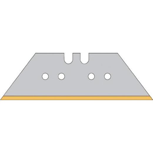 Trapezklinge L61xB18,7xS0,65mm Titan m.Lochung 50 St./Spender PROMAT