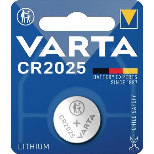 Knopfzelle Electronics 3 V 157 mAh CR2025 20x2,5mm VARTA | 10 Stück