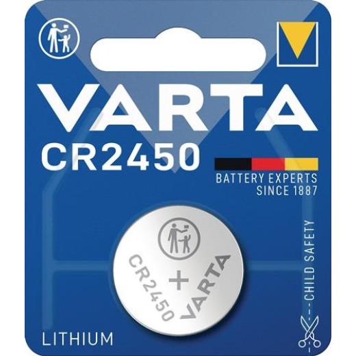 Knopfzelle Electronics 3 V 570 mAh CR2450 24,5x5mm VARTA | 10 Stück