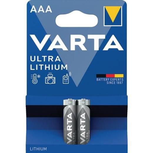 Batterie ULTRA Lithium 1,5 V AAA Micro 1100 mAh FR10G445 6103 2 St./Bl.VARTA