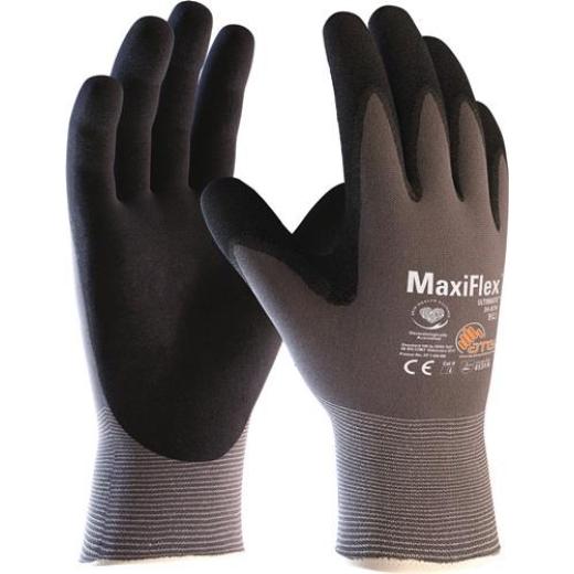 Handschuhe MaxiFlex Ultimate 34-874 Gr.8 grau/schwarz Nyl.m.Nitril EN 388 Kat.II | 12 Stück