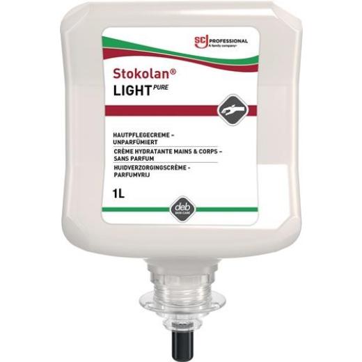 Hautpflegecreme Stokolan® Light PURE 1l duft-/farbstofffrei Kartusche