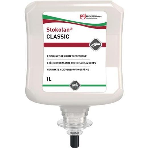 Hautpflegecreme Stokolan® Classic 1l leicht parfümiert Kartusche