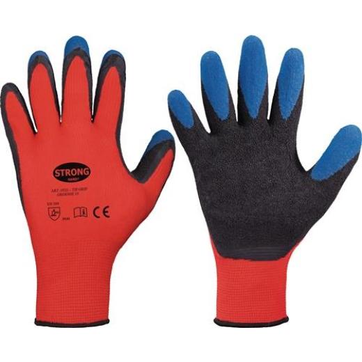 Handschuhe Tip Grip Gr.10 rot/schwarz/blau EN 388 PSA II STRONGHAND | 12 Stück