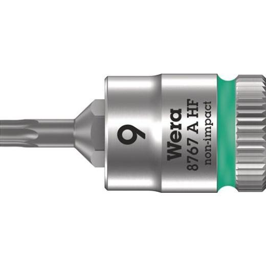 Steckschlüsseleinsatz 8767 A HF TORX® 1/4 Zoll T9 L.28mm WERA