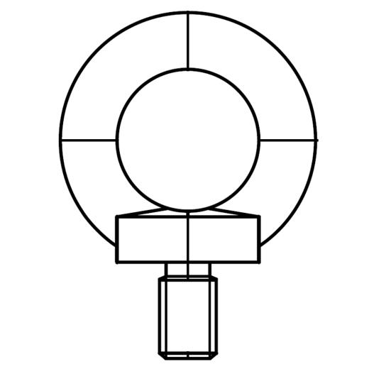 DIN 580 | M 8 | rostfrei A4 | 25 Stück