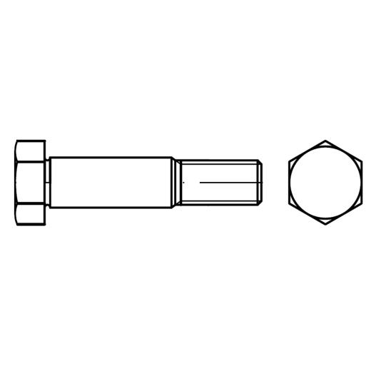 DIN 609 | Stahl 8.8 | M 12 x 30 SW 18 mm | 25 Stück