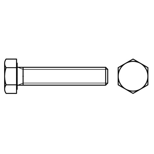 Sechskantschrauben DIN 961 8.8 | M 16 x 1,5 x 120 mm | 25 Stück