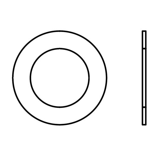 Paßscheiben DIN 988 1.4301 25 x 35 x 0,5 mm | Edelstahl A2 | 500 Stück