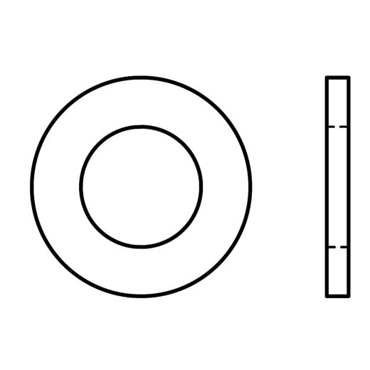 DIN 7989-2 | Scheiben für Stahlkonstruktionen | PK A | 16/17,5 x 30 x 8 | 100 Stück