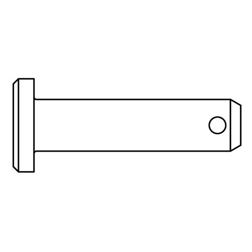 ISO 2341 Bolzen mit Kopf, mit Splintloch | B 16 x 60 x 54 | 10 Stück