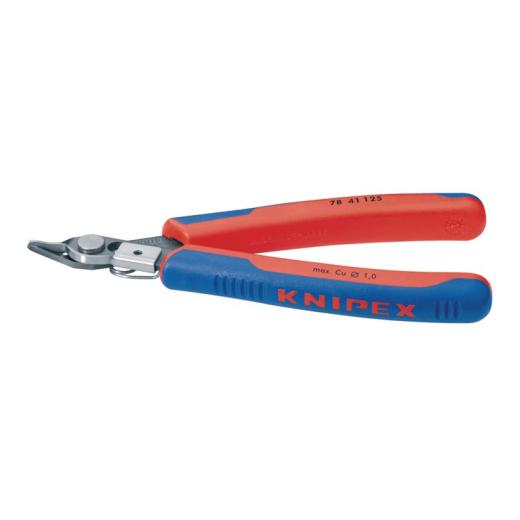 Elektronikseitenschneider Super-Knips® L.125mm Form 4 Facette nein brün.KNIPEX