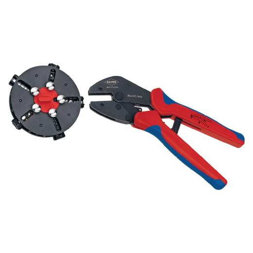 Crimpzange MultiCrimp® L.250mm 5 Wechseleinsätze KNIPEX