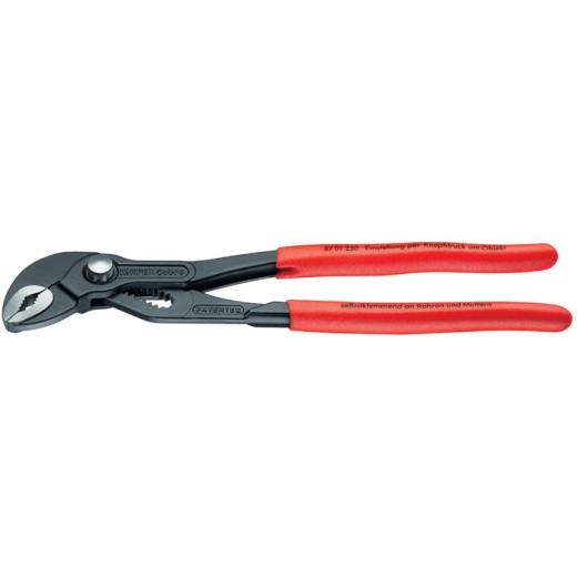 Wasserpumpenzange Cobra® L.180mm Spann-W.36mm pol.Ku.-Überzug KNIPEX