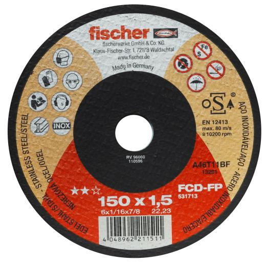 fischer Trennscheibe FCD-FP 150 x 1,5 x 22,23 plus | 25 Stück