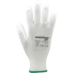 Handschuhe Gr.8 weiß EN 388 PSA II Nyl.m.PU ASATEX | 12 Stück