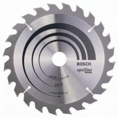 Kreissägeblatt Optiline Wood AD 235mm Z.24 WZ Schnitt-B.2,8mm BOSCH