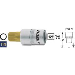 Steckschlüsseleinsatz 990LG-6 1/2 Zoll Innen-Vielzahn M6 L.100mm HAZET