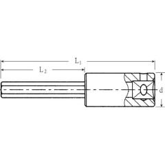 Steckschlüsseleinsatz 44 1/4 Zoll 6 kant SW 4mm L.55mm STAHLWILLE