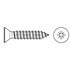 ISO 7050 Senk-Blechschrauben mit Spitze, Pozidriv-Kreuzschlitz Z | 6,3x 60 -C-Z | 250 Stück