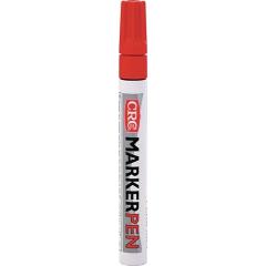 Permanentmarker MARKERPEN rot Strich-B.1-4,5mm Schreibspitze wasserfest CRC | 12 Stück