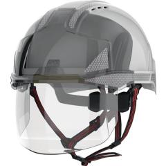 Industriekletterhelm EVO® VISTAshield® Dualswitch™ weiß/rauch ABS