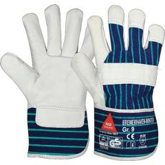 Handschuhe Bremerhaven Winter Gr.10 natur/blau EN 388 PSA II HASE | 12 Stück