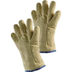 Hitzeschutzhandschuhe 5-Fingerhandschuh 10 gelb Aramidgewebe m.Isolation