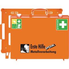 Erste Hilfe Koffer Beruf SPEZIAL Metallverarbeitung B400xH300xT150ca.mm orange