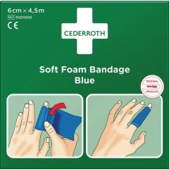 Soft Foam Bandage selbsthaftend elastisch,blau Rl.6cmx4,5m CEDERROTH