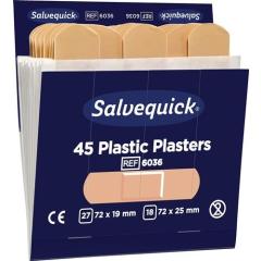 Pflasterstrips Salvequick wasserfest 6 Nachfüllpack je 45 St.SALVEQUICK