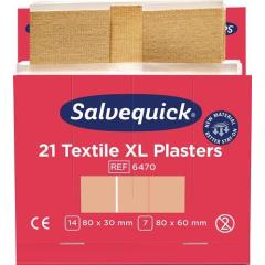 Pflasterstrips Salvequick Textilpflaster ext.gr.6Nachfüllpack je 21St.SALVEQUICK