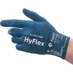 Handschuhe HyFlex 11-819 ESD Gr.10 blau EN 388,EN 16350 PSA II ANSELL | 12 Stück