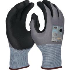 Handschuh EXTRA Gr.9 grau/schwarz EN 388/EN 407 PSA II PRO FIT | 12 Stück