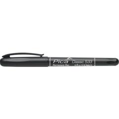 Permanentmarker Pica CLASSIC schwarz Strich-B.0,7mm Rundspitze PICA | 10 Stück