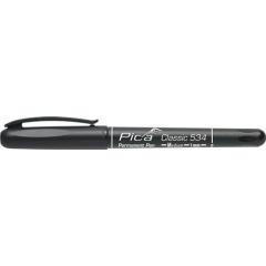 Permanentmarker Pica CLASSIC schwarz Strich-B.1mm Rundspitze PICA | 10 Stück