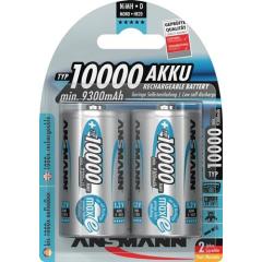 Akkuzelle 1,2 V 10000 mAh R20-D-Mono HR20 2 2St./Blister ANSMANN