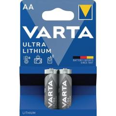 Batterie ULTRA Lithium 1,5 V AA Mignon 2900 mAh FR14505 6106 2 St./Bl.VARTA