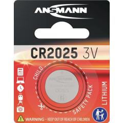 Knopfzelle 3 V 165 mAh CR2025 20x2,5mm 1 St./Bl.ANSMANN | 10 Stück