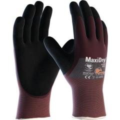 Handschuhe MaxiDry® 56-425 Gr.10 violett/schwarz EN 388 PSA II ATG | 12 Stück