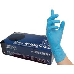 Einweghandschuh SUPREME NITRILE Gr.M blau Nitril EN374 PSA III 100 St.NITRAS