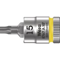 Steckschlüsseleinsatz 8767 A HF TORX® 1/4 Zoll T15 L.28mm WERA