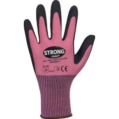 Handschuhe LADY FLEXTER Gr.8 pink/schwarz EN 420/EN 388 PSA II STRONGHAND | 12 Stück